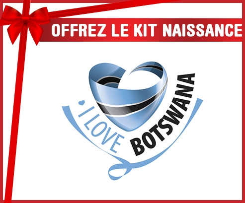 kit naissance bebé personalizado amo a Bostwana