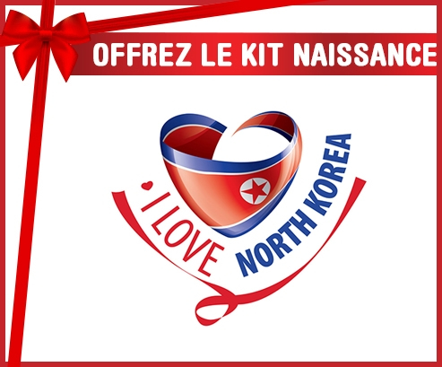 kit naissance bebé personalizado que amo a Corea del Norte