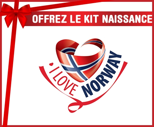 kit naissance bebé personalizado que amo Noruega