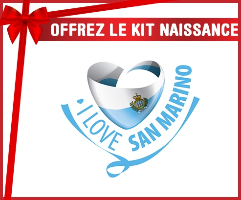 kit naissance bebé personalizado que amo San Marino