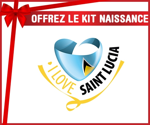 kit naissance bebé personalizado amo a Santa Lucía