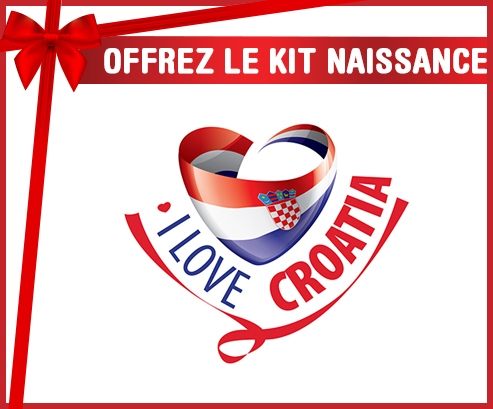 kit naissance bebé personalizado que amo Croacia