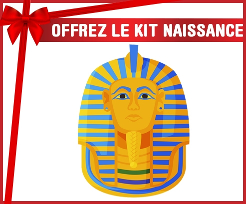 kit naissance símbolo de máscara de oro del faraón tutankamón bebé personalizado