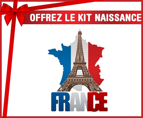 Tarjeta de France personalizada del bebé kit naissance - Torre Eiffel