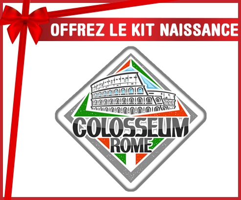 kit naissance bebé personalizado Collosseum Roma