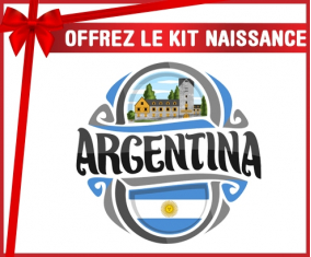 kit naissance bandera de bebé personalizada Argentina