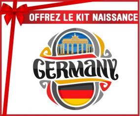kit naissance bandera de bebé personalizada Alemania