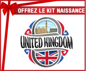 kit naissance bandera de bebé personalizada Reino Unido
