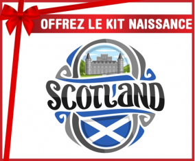 kit naissance bandera de bebé personalizada Escocia