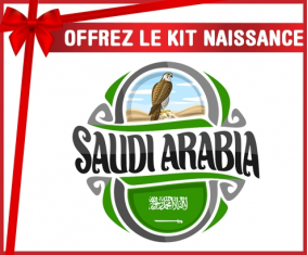 kit naissance bandera de bebé personalizada Arabia Saudita
