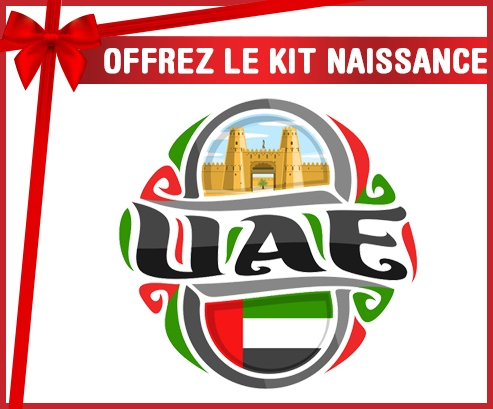 kit naissance bebé personalizado Flag UAE