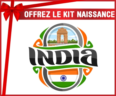 kit naissance Bandera de Bebé Personalizada India