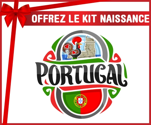 kit naissance bandera de bebé personalizada Portugal