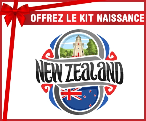 kit naissance bandera de bebé personalizada new Zeland