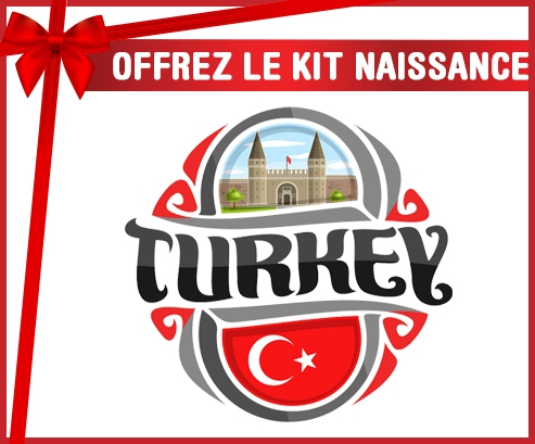 kit naissance bebé personalizado Bandera turquía