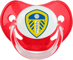 Leeds United Football Club Lentejuelas Tetina Fisiológica Roja