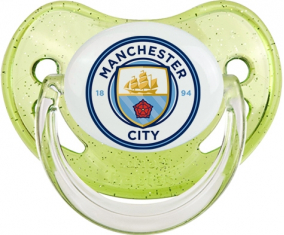 Manchester City Club de Fútbol Lentejuelas Verde Pirología Lollipop