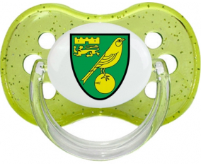 Norwich City Club de Fútbol Glitter Green Cherry Lollipop