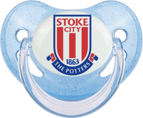 Stoke City Club de Fútbol Lentejuelas Azul Tetina Fisiológica