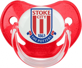 Stoke City Club de Fútbol Lentejuelas Tetina Fisiológica Roja