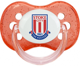 Stoke City Football Club chupa lentejuelas de cereza roja