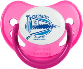 Deportivo Alavés Tétine Fosforescente Fisiológico Rosa