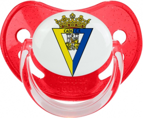 Cediz Club de Piruleta Fisiológica Roja Fetbol con lentejuelas
