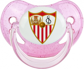Sevilla Fetbol Club Piruleta Fisiológica Rosa con lentejuelas