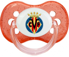 Villarreal Club de Fetbol chupa cereza roja con lentejuelas