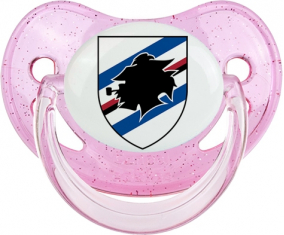 Unione Calcio Sampdoria Piruleta Fisiológica Rosa con lentejuelas