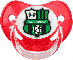 Unione Sportiva Sassuolo Calcio Piruleta Fisiológica Roja con Lentejuelas