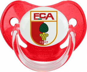 Fueball-Club Augsburg Rojo Lentejuelas Tetina Fisiológica