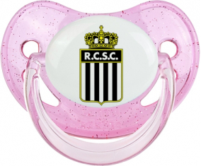 Real Charleroi Sporting Club Tétine Rosa De lentejuelas fisiológica