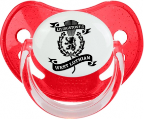 Livingston Football Club Lentejuelas Tetina Fisiológica Roja