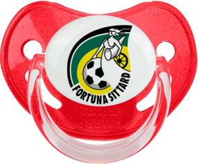 Fortuna Sittard Sucette Fisiológica Roja con Lentejuelas