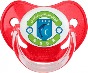 Chebbian Sports Crescent Piruleta Fisiológica Roja con Lentejuelas