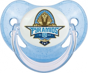 Pirámides FC Piruleta Fisiológica Azul con Lentejuelas