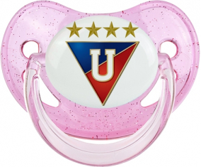 Liga Deportiva Universitaria de Quito Piruleta Fisiológica Rosa con lentejuelas
