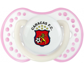 Caracas Futbol Club Venezuela sucette lovi dynamic fosforescente blanco-rosa