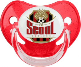 Club de Fútbol Seúl Corea del Sur Lentejuelas Tetina Fisiológica Roja