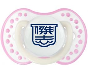 Kitchee SC China Sucette lovi dynamic fosforescente blanco-rosa