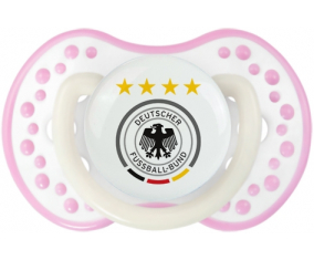 La selección alemana de fútbol Sucette lovi dynamic fosforescente blanco-rosa