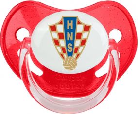 Selección de fútbol de Croacia Piruleta Fisiológica Roja con lentejuelas