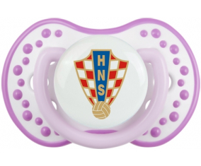 La selección croata de fútbol Sucette lovi dynamic clásico blanc-mauve