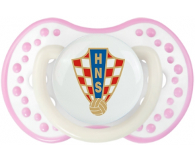 La selección croata de fútbol Sucette lovi dynamic fosforescente de color blanco-rosa