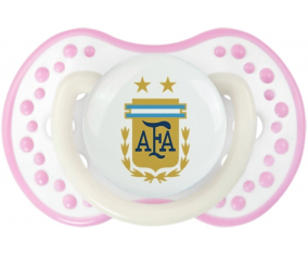 La selección argentina de fútbol Sucette lovi dynamic fosforescente blanco-rosa