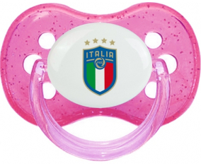 Sucete Cherry Rose, seleccionador de fútbol de Italia, con lentejuelas