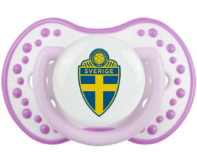 La selección suecia de fútbol Sucette lovi dynamic clásico blanc-mauve