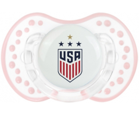 La selección de fútbol de Ee.UU. Sucete lovi dynamic clásico retro-blanco-rosa-tierno