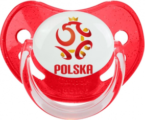 Selección polaca de fútbol Red Physiological Lollipop con lentejuelas